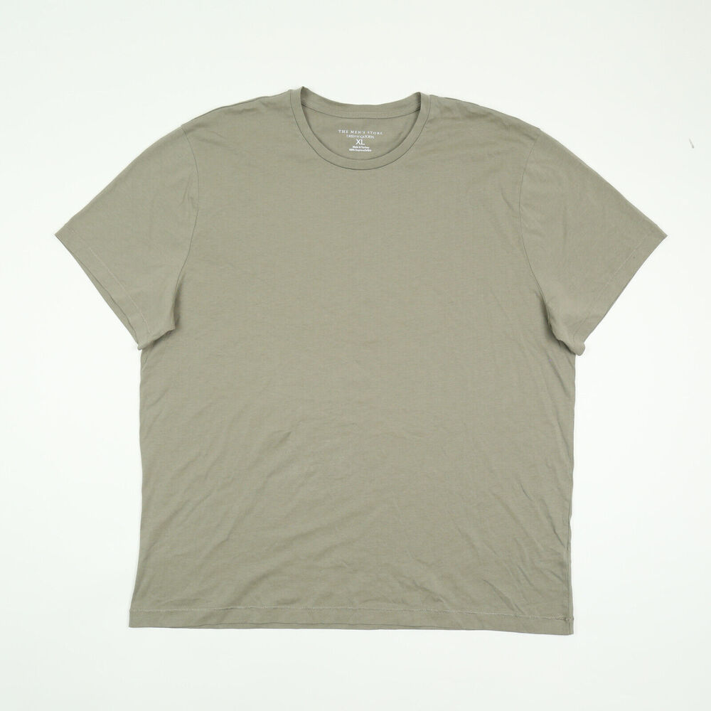 The Men's Store Pima Cotton Solid T-Shirt Vetiver Green Size XL